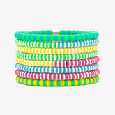 Neon Daze Stretch Bracelet Set of 8