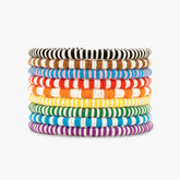 Rainbow Stretch Bracelet Set of 8