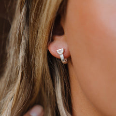 Half Moon Stone Earrings