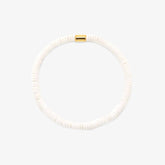 White Seascape Stretch Bracelet