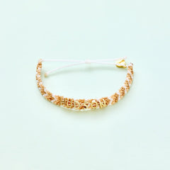 Neutral Woven Chevron Bracelet