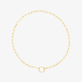 Harper Round Charm Chain Necklace
