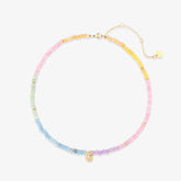 Initial Ombre Stone Bead Choker