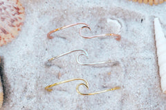 Gold Wave Cuff Bracelet