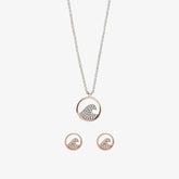 Pave Wave Necklace & Earring Set