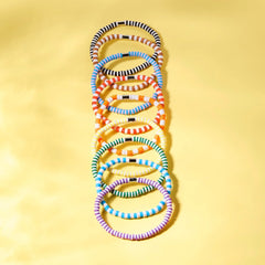 Rainbow Stretch Bracelet Set of 8