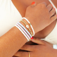 Sandalwood Seascape Stretch Bracelet