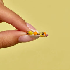 Sarita Mixed Seed Bead Stretch Ring