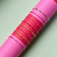 Strawberry Fields Stretch Bracelet Set of 8