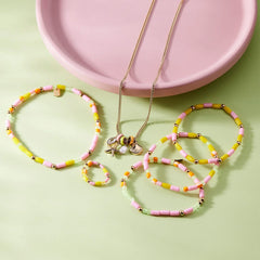 Sarita Mixed Seed Bead Stretch Bracelet Set of 3