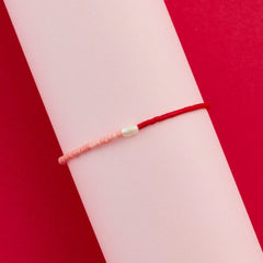 Pearl Two-Tone Charm Bracelet