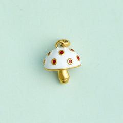 Harper Enamel Mushroom Statement Charm
