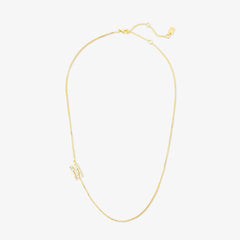 Pavé Initial Box Chain Choker
