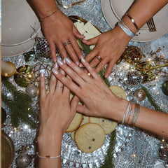 Wavy Pavé Ring Stack