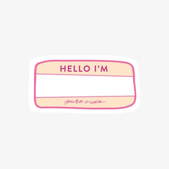 My Name Is Sticker